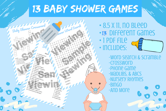 13 Fun Boy Baby Shower Games Bundle: A Comprehensive Guide