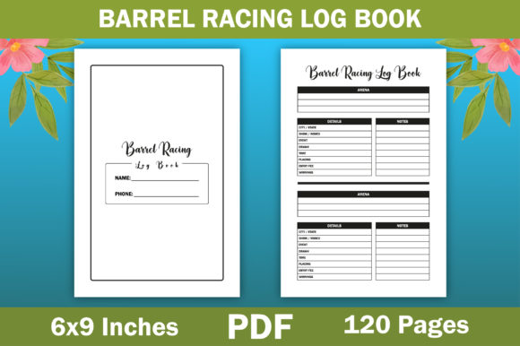 Barrel Racing Log Book KDP Interior Guide