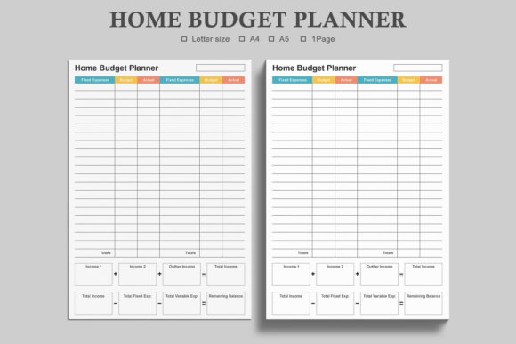 Effortless Budgeting with a Modern Home Budget Planner