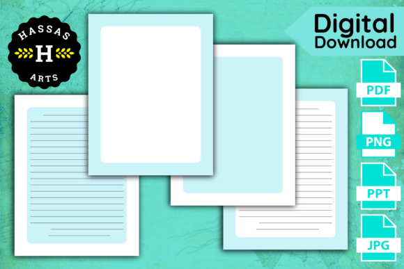 Enhance Your Correspondence with KDP Interior, Simple Stationery Papers