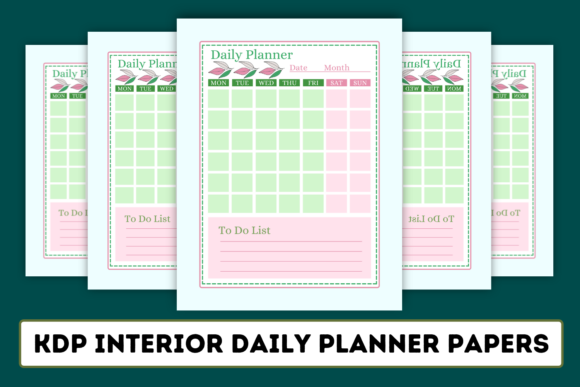 Enhance Your Daily Planning and Correspondence with KDP Interior Daily Planner Papers