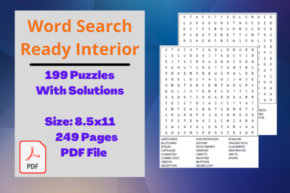 Evaluating Word Search Activity Interiors for KDP Publishing