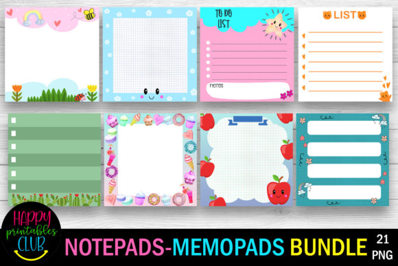Printable Notepads and Memopads for Creative Minds