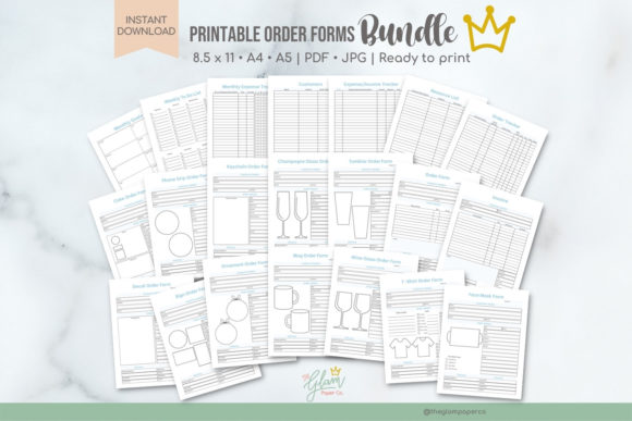Printable Order Forms and Trackers for KDP