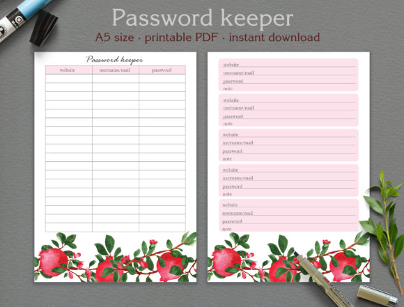 Secure Your Digital Life with Pretty Password Log