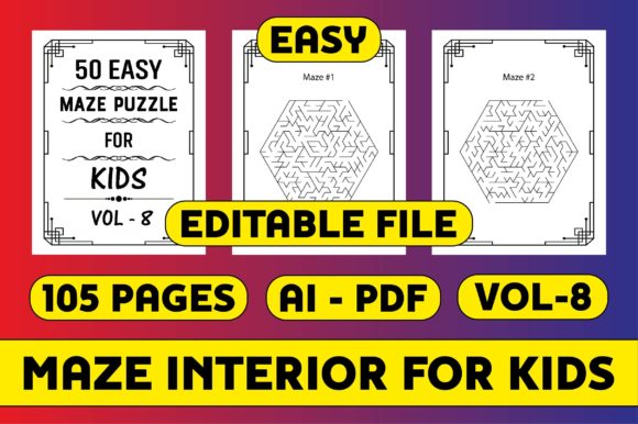 Strategic Implementation of 50 Maze Puzzle Interior for Kids Vol-8 in KDP Publishing