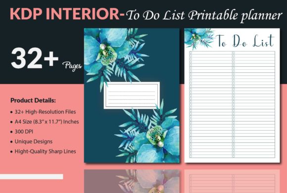 To Do List of Printable Planner - KDP: A Strategic Asset for Publishers and Professionals