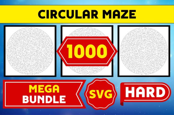 Unlock Endless Possibilities with the 1000 Circular Maze Hard SVG Bundle