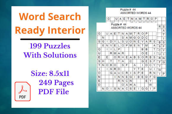 Word Search 8.5x11 Puzzle KDP: Streamlining Your Activity Book Business