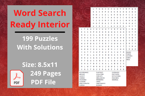 Word Search Interior Unique Design: Streamlining Your KDP Publishing Business